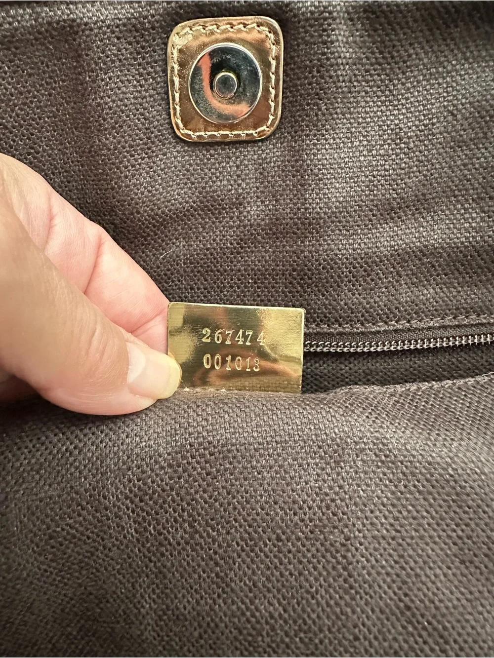 AUTHENTIC Gucci Pink and Beige Signature Tote with Striped Handles